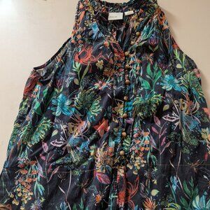Anthropologie Maeve button down tank Women's S